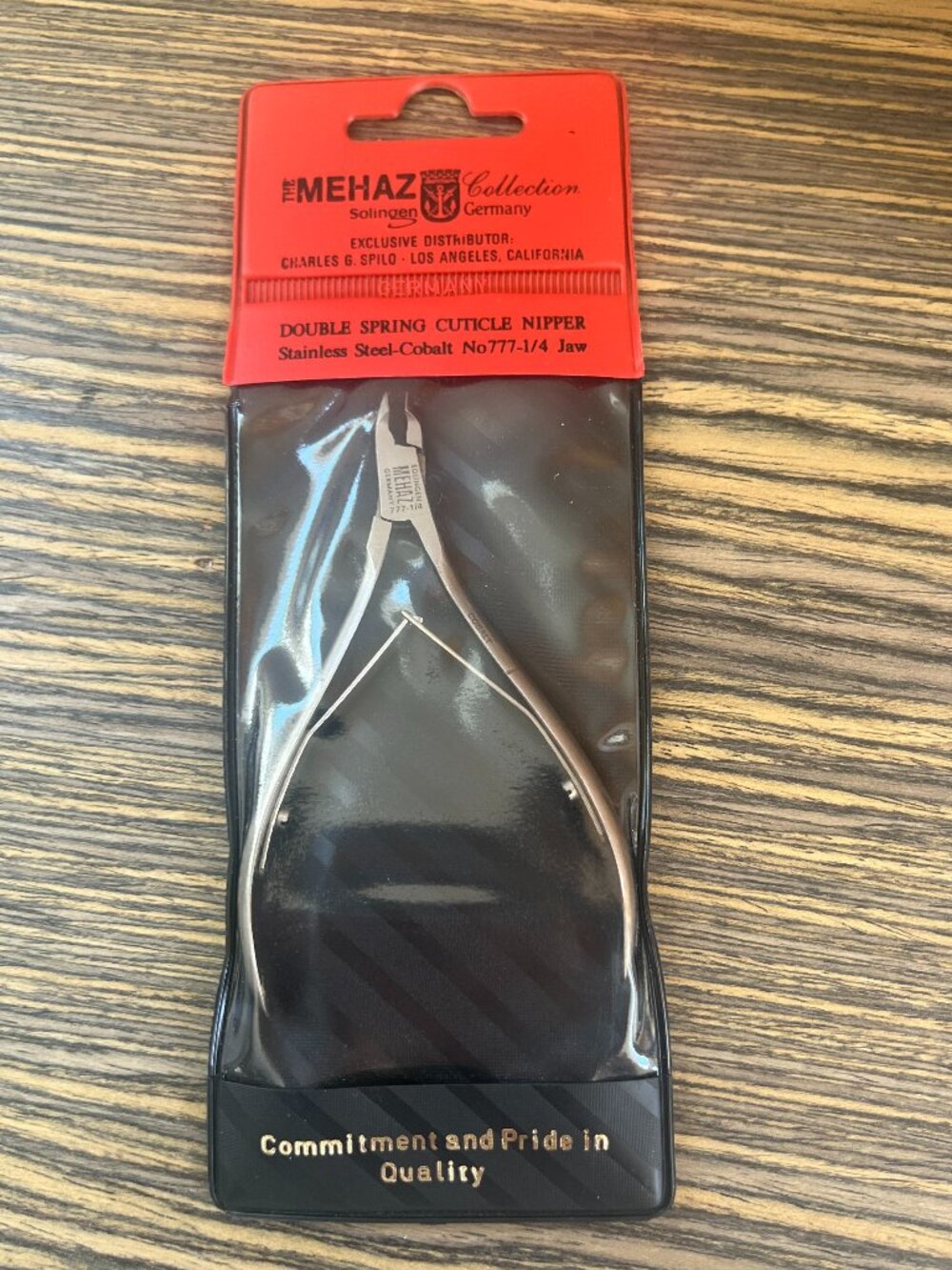 Vintage MEHAZ Professional #777 Double Spring Cuticle Nipper – 1/4 Jaw
